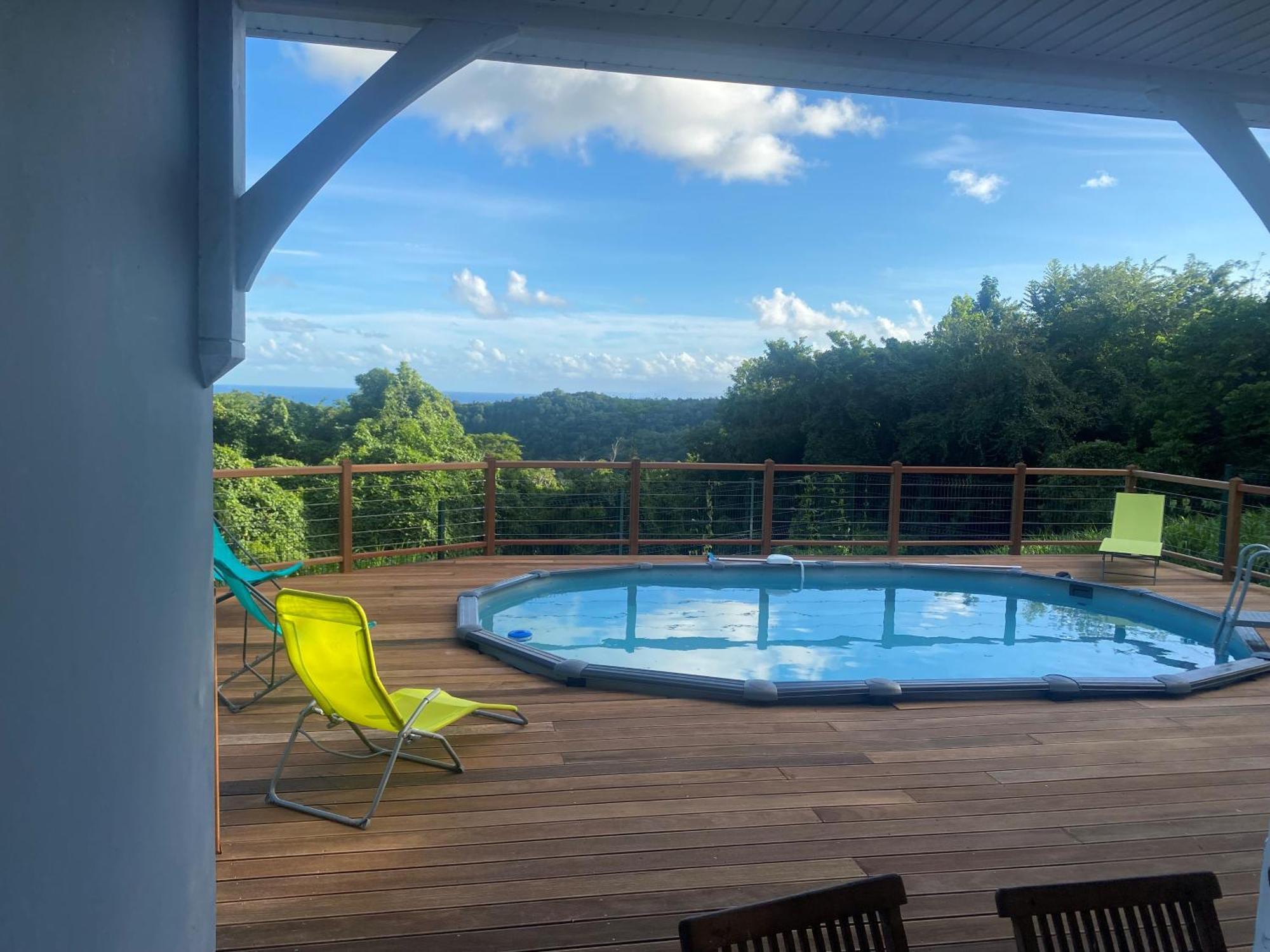Les Terrasses De Maelle - Jolie Villa F4 Vue Mer Riviere-Salee Ngoại thất bức ảnh