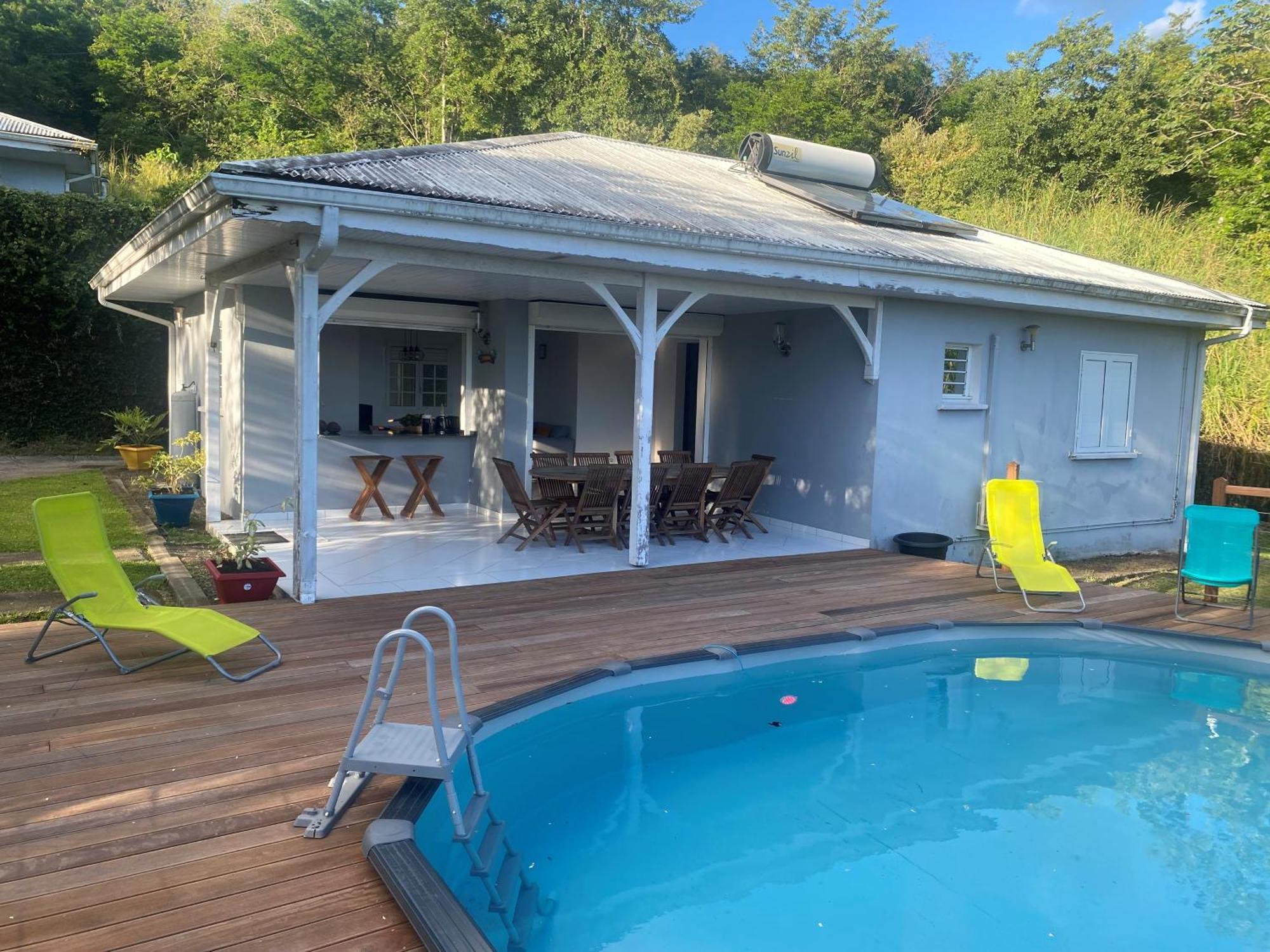 Les Terrasses De Maelle - Jolie Villa F4 Vue Mer Riviere-Salee Ngoại thất bức ảnh