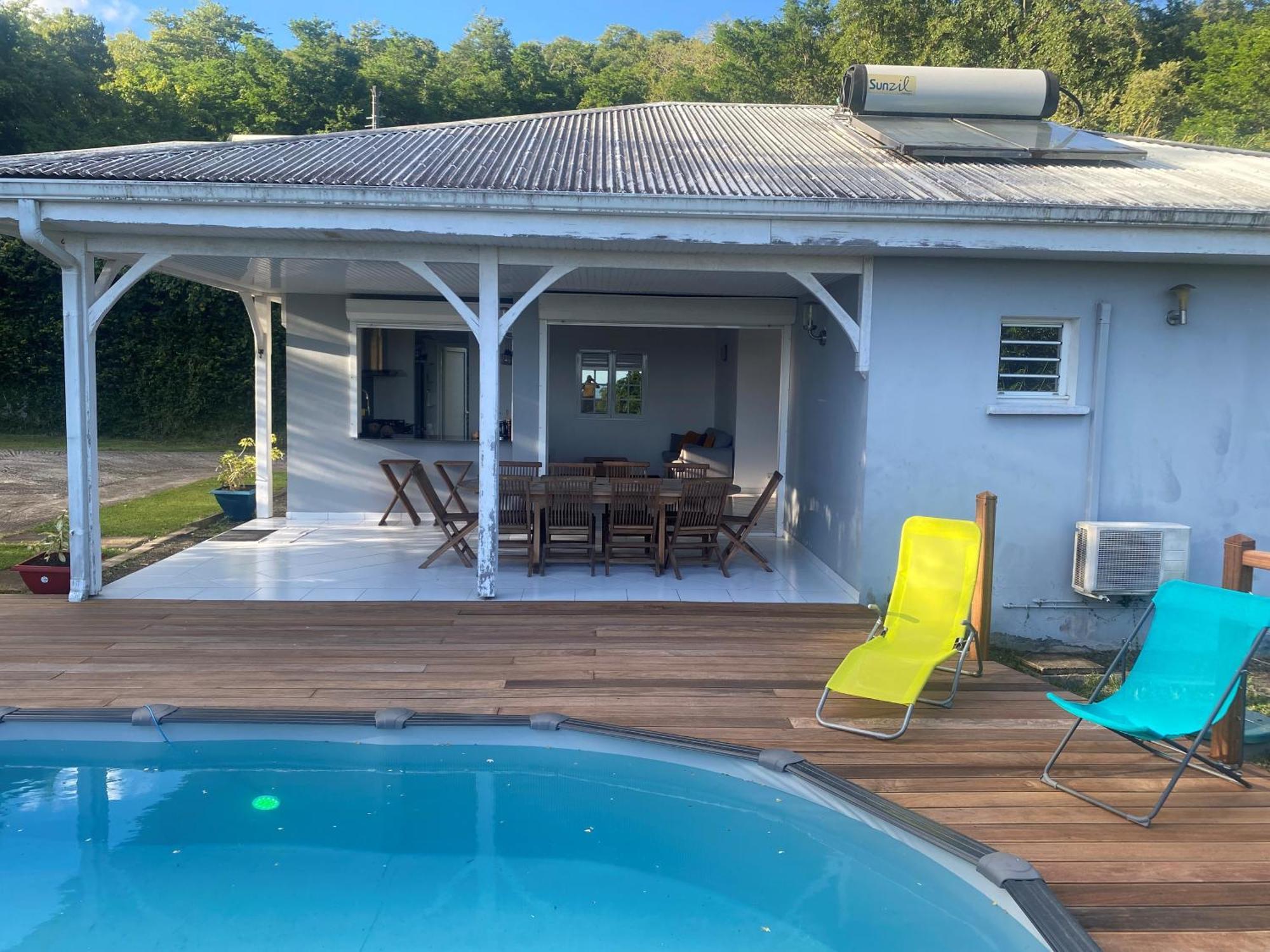 Les Terrasses De Maelle - Jolie Villa F4 Vue Mer Riviere-Salee Ngoại thất bức ảnh